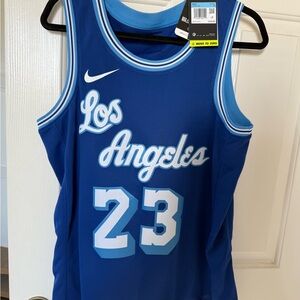 New Authentic Nike Blue Swingman LA #23 LeBron Jersey Size L (44)